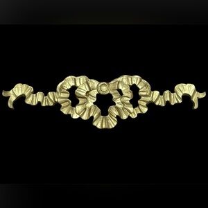 Vtg French Ribbon/ Bow Resin Wall Hanging Sculpture Accent Decor 20” Pristine